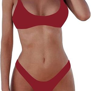 Women's swimsuit with two pieces bikini and top